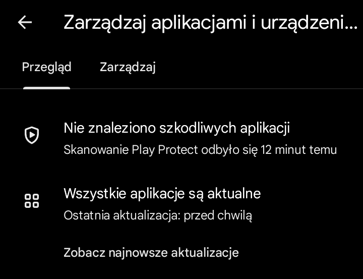 Aktualizacje aplikacji (Android)