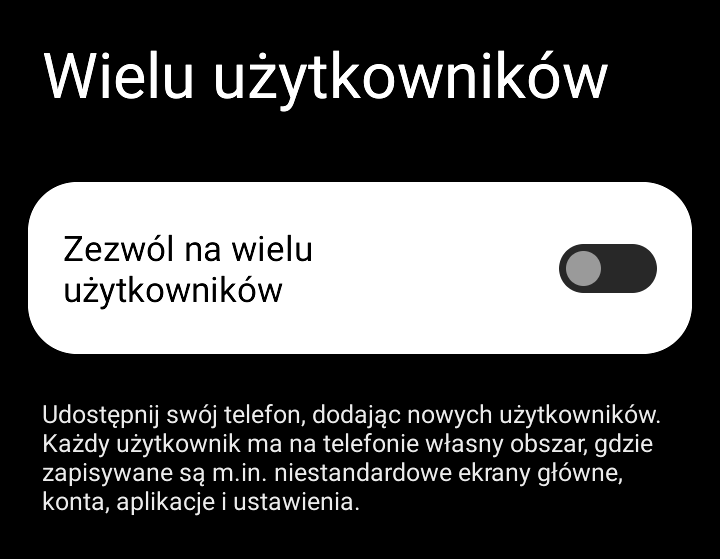 Wielu użytkowników (Android)