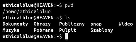Polecenie pwd w systemie Ubuntu